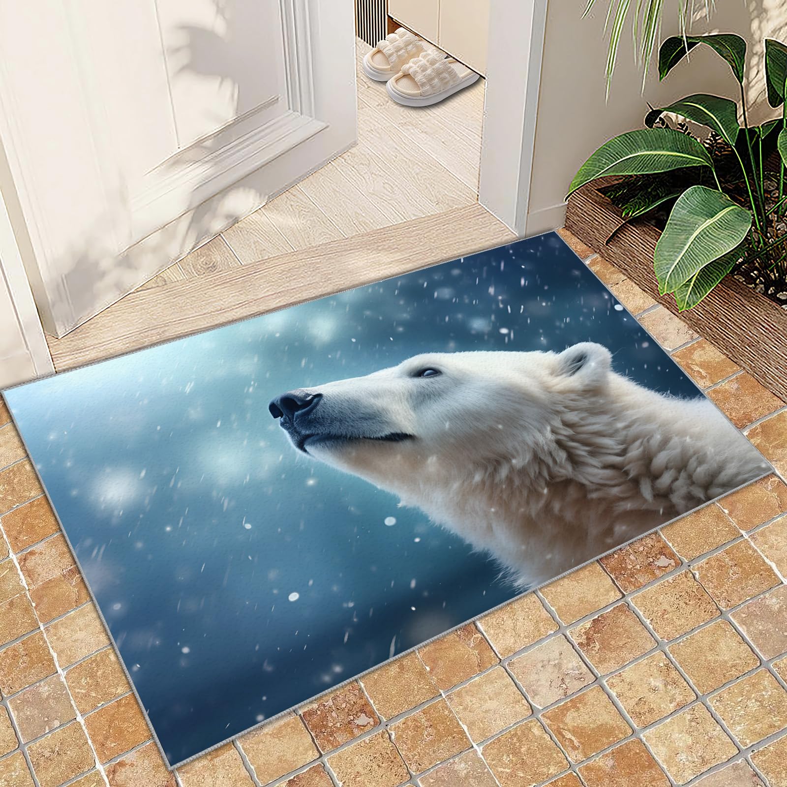 Amazon.com: Polar Bear Rugs for Living Room - 4x5 Rug - Wild